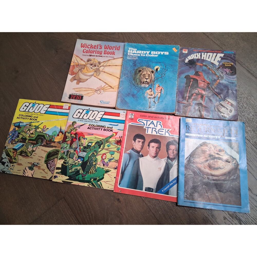 Vintage coloring books